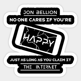 The Internet Happy Sticker